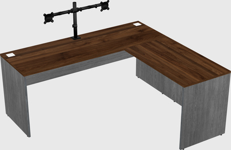 L-shaped office desk