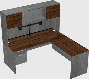 L-shaped office desk