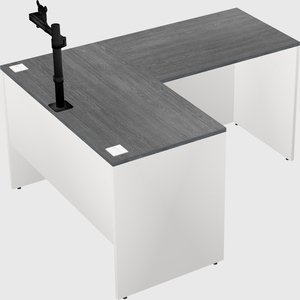 L-shaped office desk
