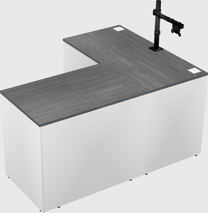 L-shaped office desk