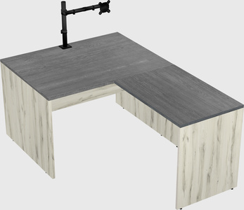 L-shaped office desk