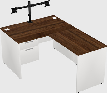 L-shaped office desk