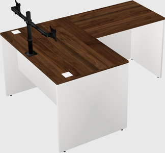 L-shaped office desk