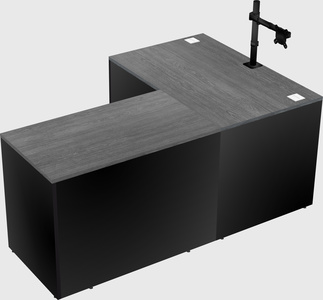 L-shaped office desk