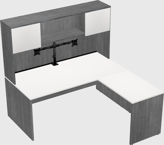 L-shaped office desk