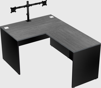 L-shaped office desk