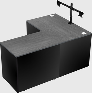 L-shaped office desk