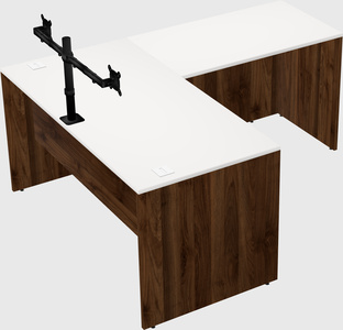 L-shaped office desk