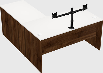 L-shaped office desk