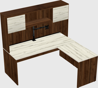 L-shaped office desk