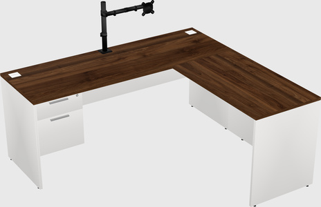 L-shaped office desk