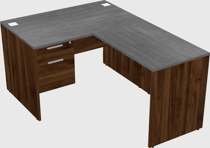 L-shaped office desk