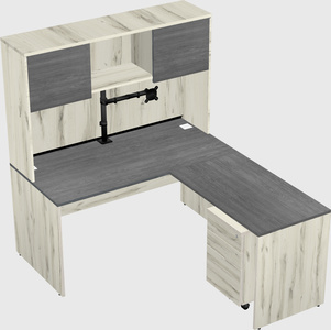 L-shaped office desk