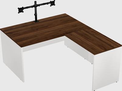 L-shaped office desk