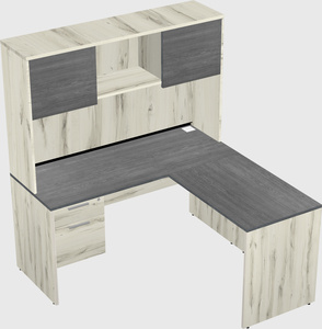 L-shaped office desk
