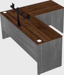 L-shaped office desk