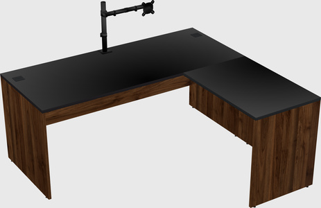 L-shaped office desk