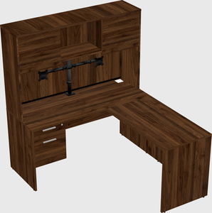 L-shaped office desk