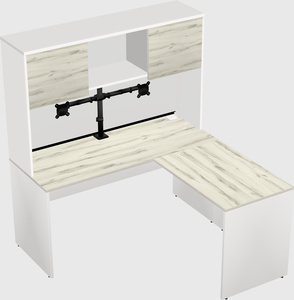 L-shaped office desk