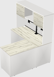 L-shaped office desk