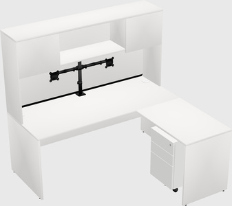 L-shaped office desk