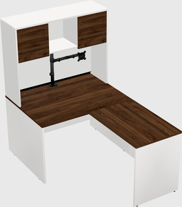 L-shaped office desk