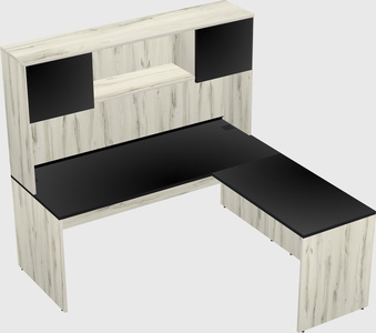 L-shaped office desk