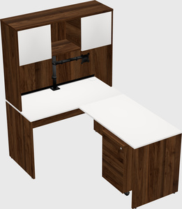 L-shaped office desk