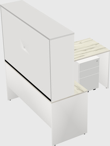 L-shaped office desk