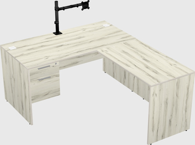 L-shaped office desk