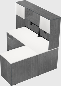 L-shaped office desk