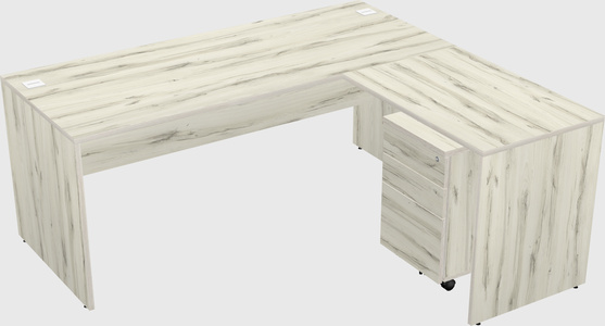 L-shaped office desk
