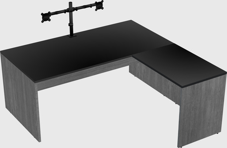 L-shaped office desk