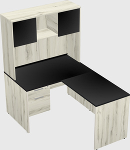 L-shaped office desk