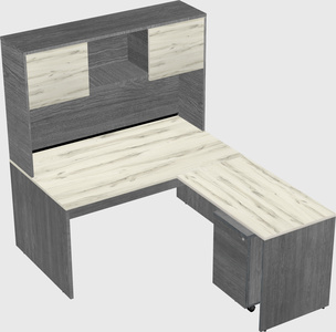 L-shaped office desk