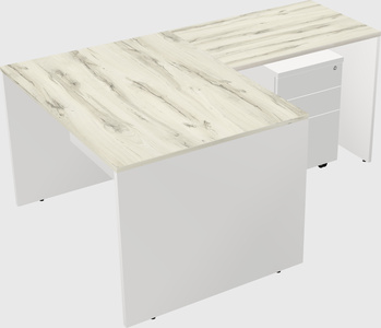 L-shaped office desk