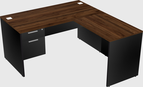 L-shaped office desk