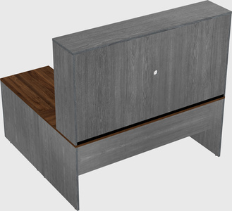 L-shaped office desk