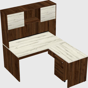 L-shaped office desk
