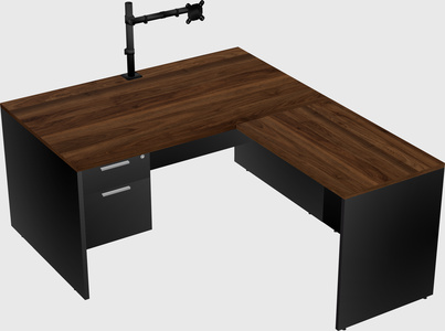 L-shaped office desk