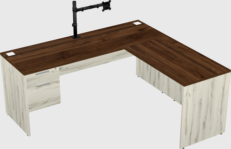 L-shaped office desk