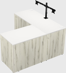 L-shaped office desk