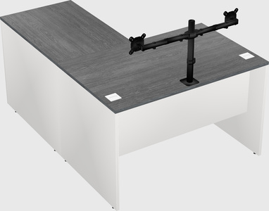 L-shaped office desk