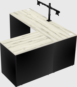 L-shaped office desk