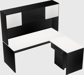 L-shaped office desk
