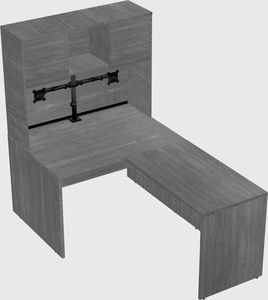 L-shaped office desk