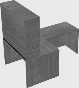 L-shaped office desk