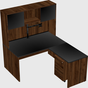 L-shaped office desk