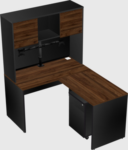 L-shaped office desk