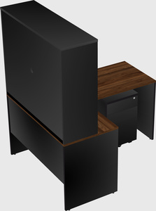 L-shaped office desk